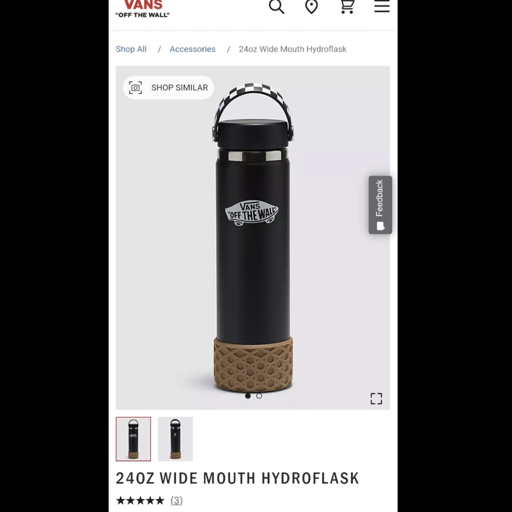 Hydro flask Limited edition Vans 24oz Wide mouth